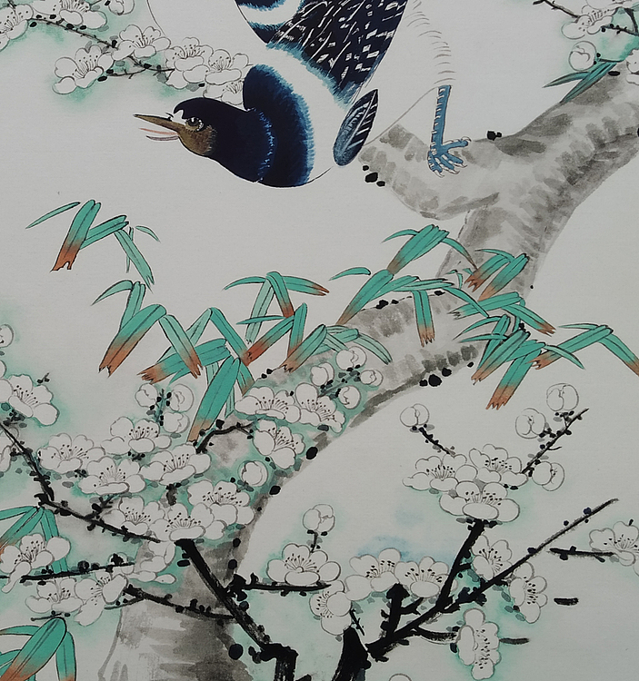 青年艺术家 李林 工笔花鸟作品