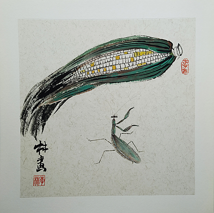 青年艺术家 李林 工笔花鸟作品