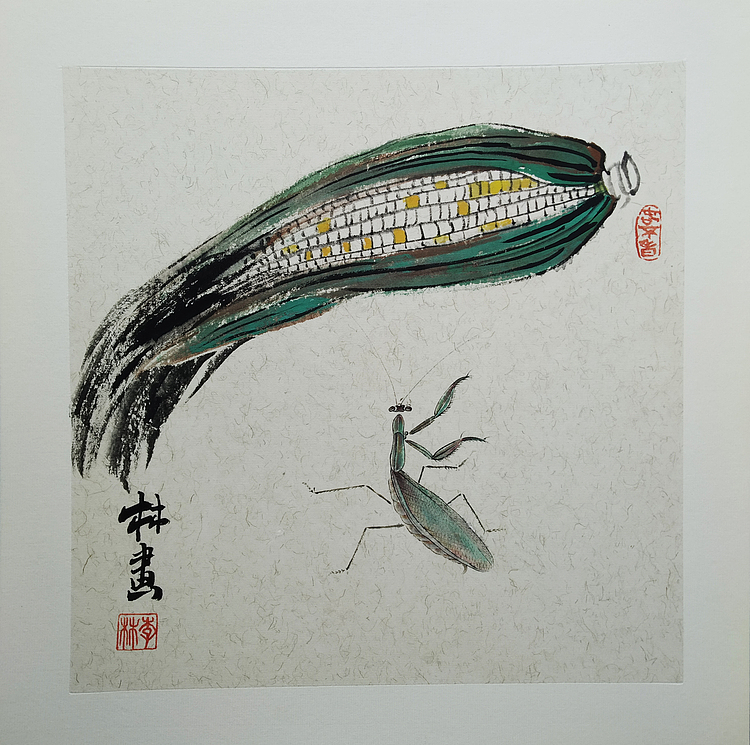青年艺术家 李林 工笔花鸟作品
