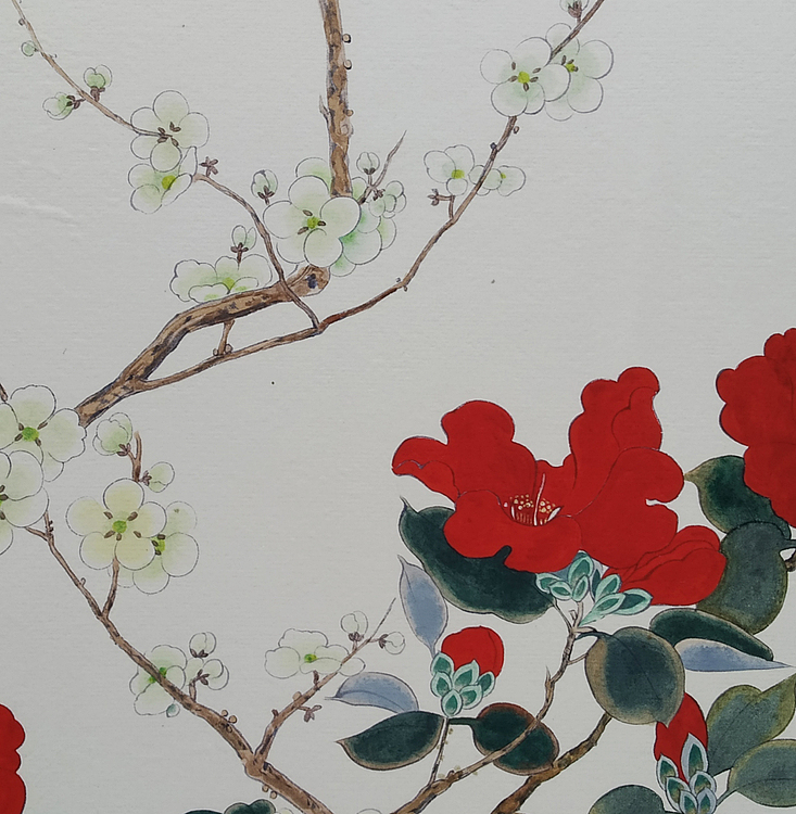 青年艺术家 李林 工笔花鸟作品