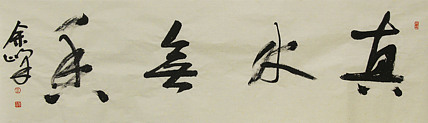 《真水无香》著名艺术家，宋庄国画院院长，清华美院高研班导师，余峰 精品书法