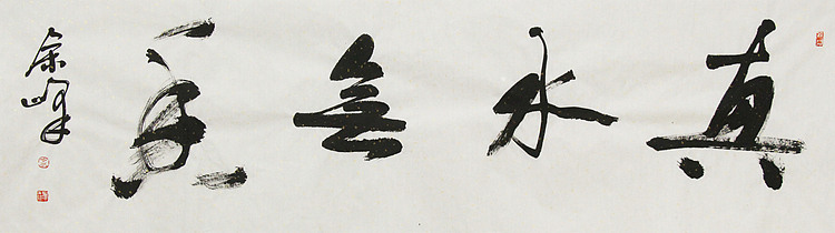 《真水无香》著名艺术家， 宋庄国画院院长，清华美院高研班导师，余峰 精品书法