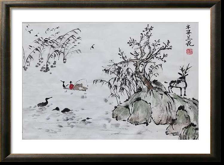兰花 山间小景