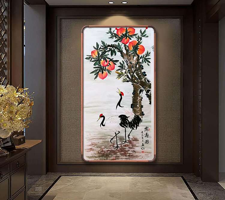 职业书画家 孟红 《鹤寿图》