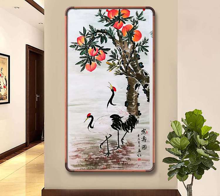 职业书画家 孟红 《鹤寿图》