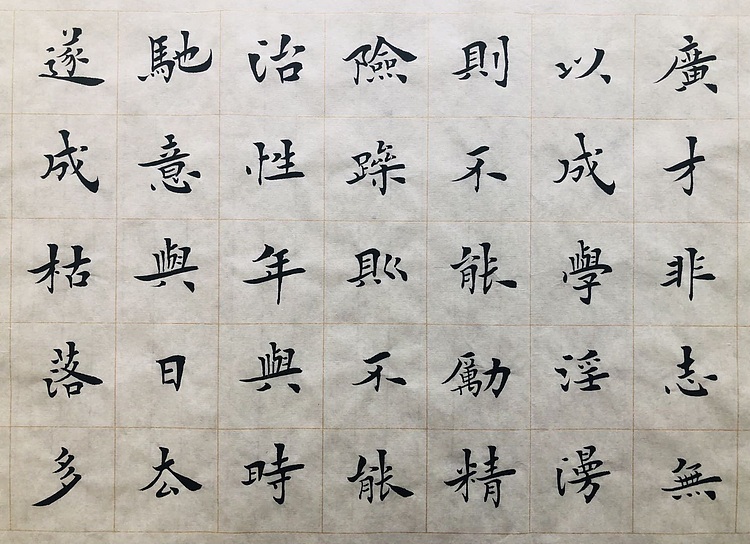 中书工委 赵兰全 国礼名家精品小楷【诸葛亮&middot;诫子书】