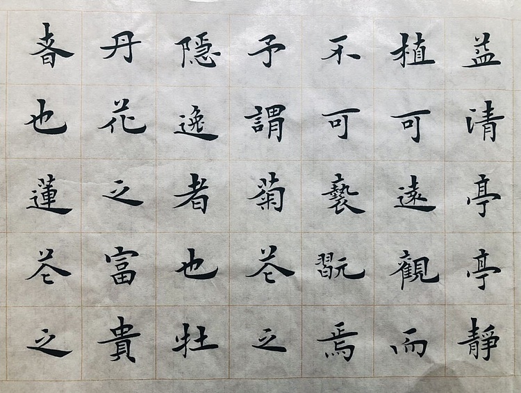 中书工委 赵兰全 国礼名家精品小楷【爱莲说】