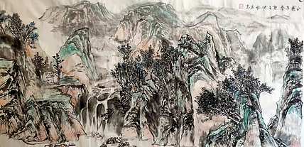 山寨早春 山西著名画家 范立志 山水佳作