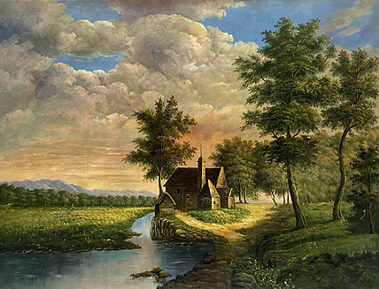 著名油画家 黄中杨 老油画 精品收藏级FO (10)