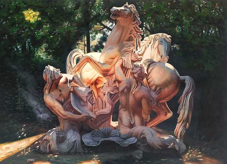 著名油画家 黄中杨 老油画 精品收藏级