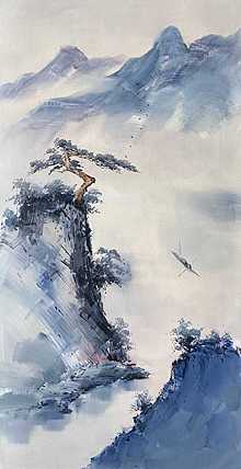 北京市燕京书画院名誉副院长，福建省油画艺术产业协会荣誉副会长 黄伟能  写意山水d183