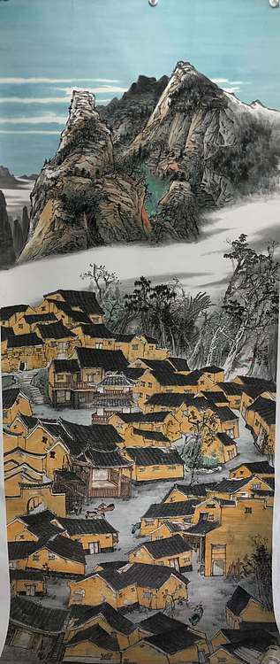中国美术家协会会员 蒋平 国展精品 有合影