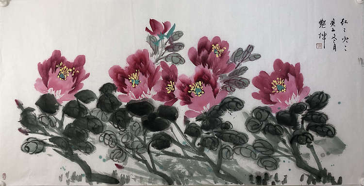中国美协会员 肖艳坤 花鸟