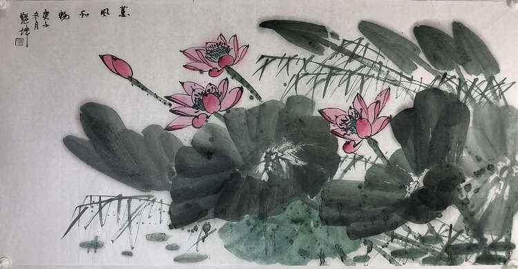 中国美协会员 肖艳坤 花鸟