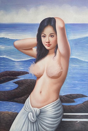 手绘艺术作品人物