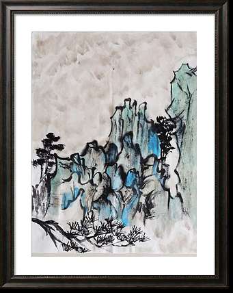 兰花 小山水