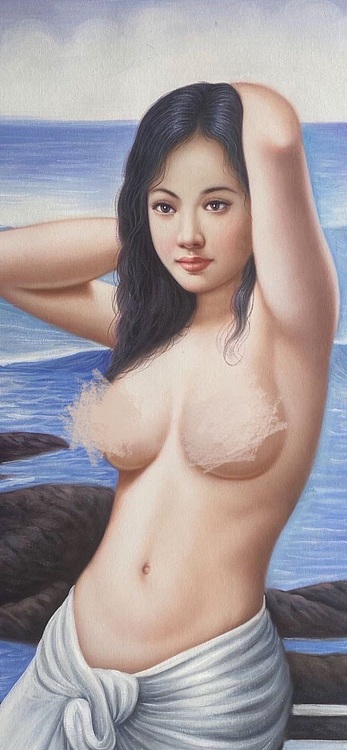手绘艺术作品人物
