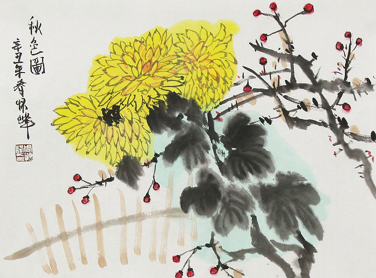 鲁西北工笔画艺术院院长 周怀峰国画作品