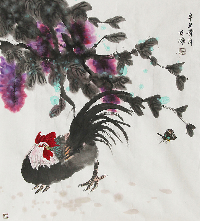鲁西北工笔画艺术院院长 周怀峰国画作品