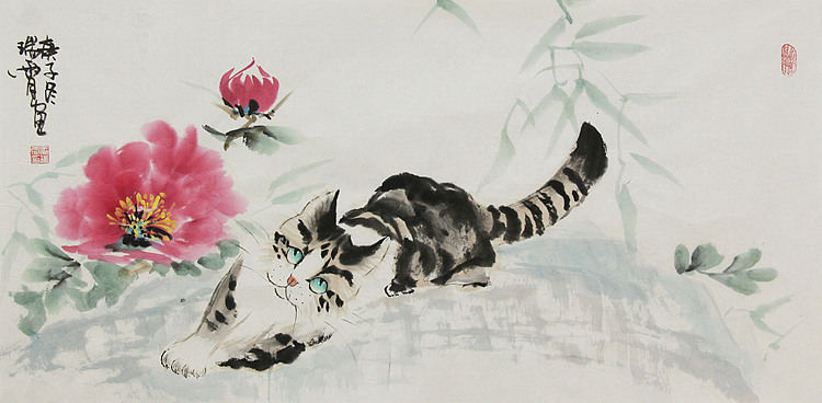 西北书画院画家 艺术家 王瑞霄 富贵耄耋