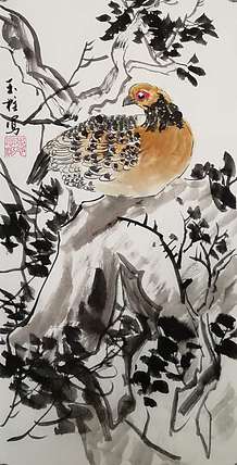 美术教师，赤峰画院青年潜力艺术家--张玉柱 晨鸣