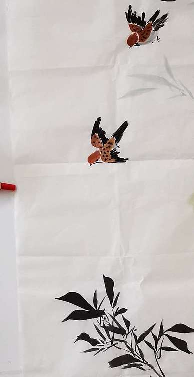 范彩君 巜欣欣向荣》,中国老年书画研究会会员