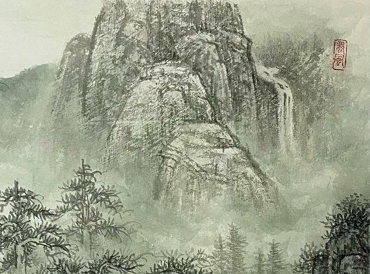 明理 四川省美术家协会会员 当代工笔画研究会会员 明山秀水 春夏秋冬之 《春》