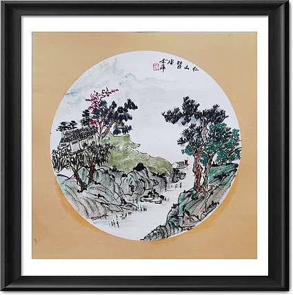 兰花 小山水