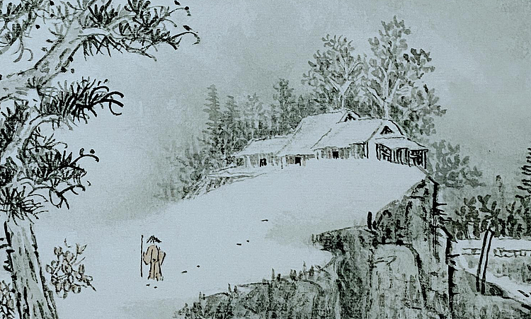 明理 四川省美术家协会会员 当代工笔画研究会会员 明山秀水 春夏秋冬之 《冬》