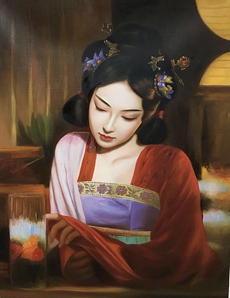 陈一茗 戏鱼