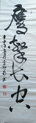 青年书法家 李启南 《鹰击长空》