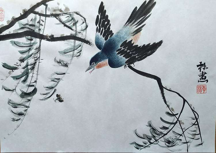李林砚沐 当代实力派画家李林国画小品
