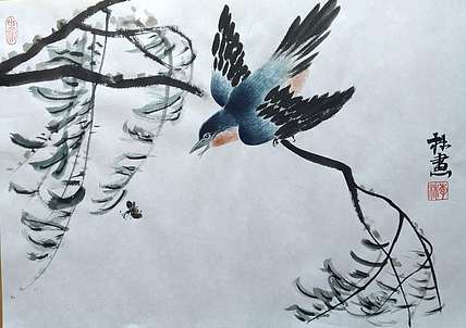李林砚沐 当代实力派画家李林国画小品