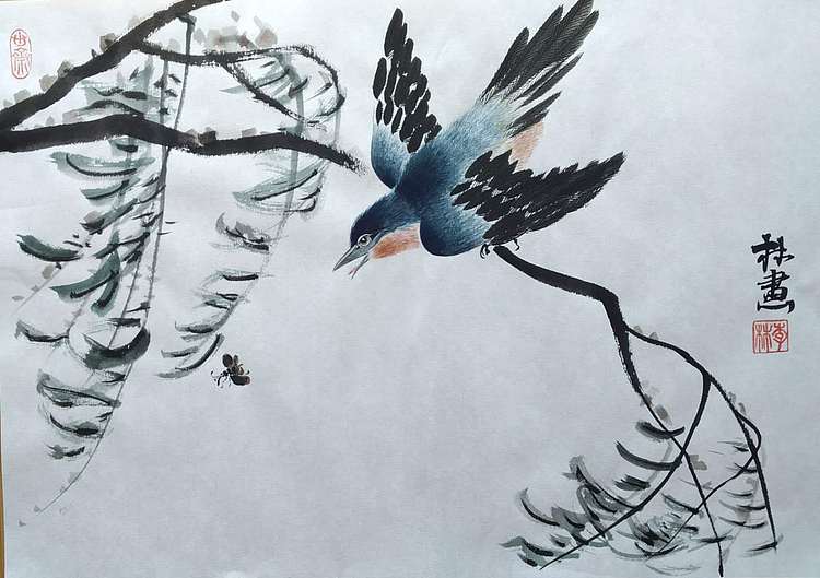李林砚沐 当代实力派画家李林国画小品