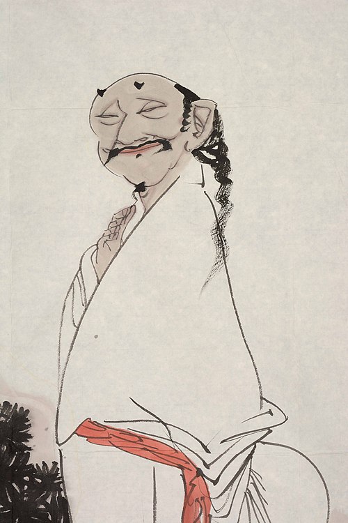 中国美术家协会会员   宣宾《板桥小像》