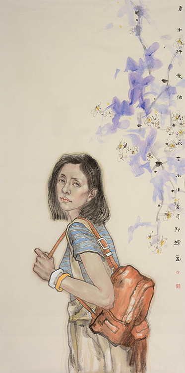中国美术家协会会员 史邦耀《只有行走的花》