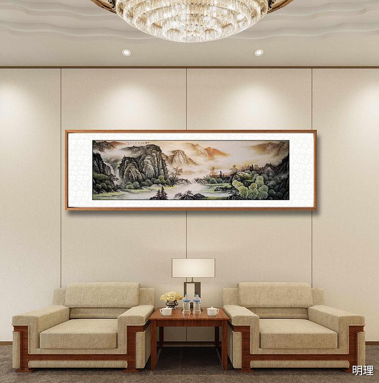 明理 四川省美术家协会会员 当代工笔画研究会会员  《云至溪乡》