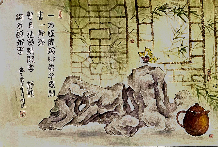 明理 四川省美术家协会会员 当代工笔画研究会会员