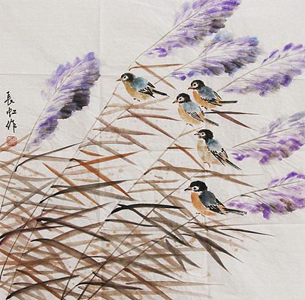 中国国画家协会理事 著名艺术家 谢长虹 花鸟画作品