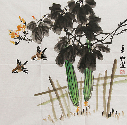 中国国画家协会理事 著名艺术家 谢长虹 花鸟画作品
