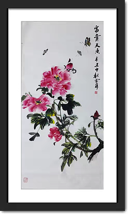 兰花 0牡丹图