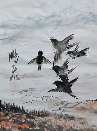 职业书画家 羽翔 花鸟