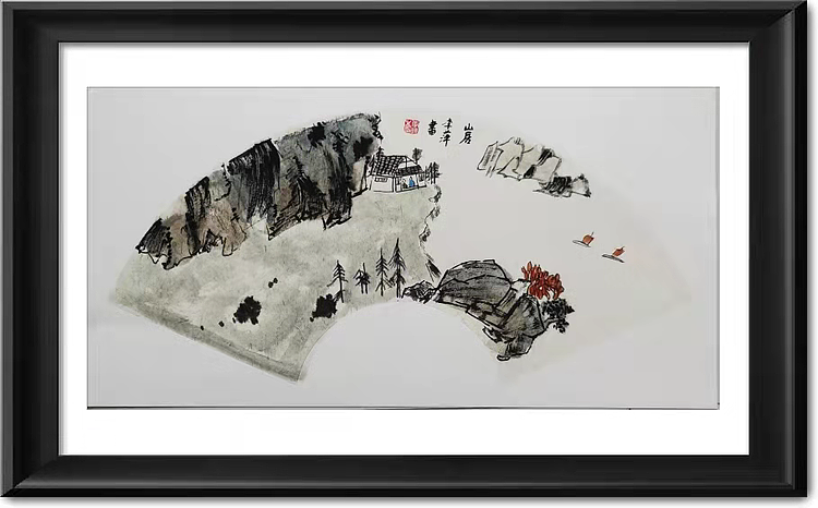 兰花 山水