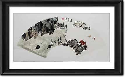 兰花 山水
