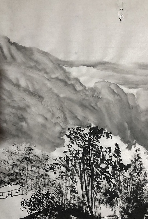 中国书画收藏家协会会员 泓靖 秋水图