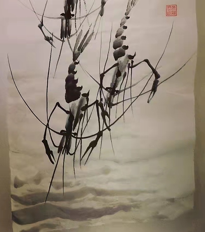 范彩君 德州市美协会员，国画《秋趣》