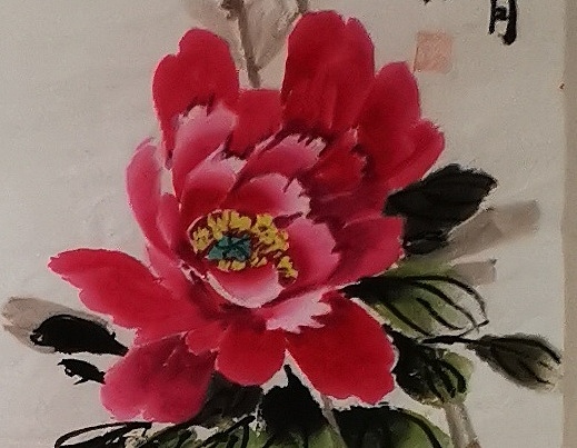 范彩君 德州市美协会员,国画,巜牡丹》