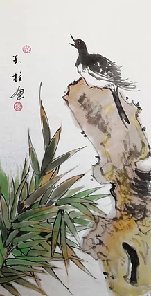 美术教师，赤峰画院青年潜力艺术家--张玉柱 赏秋
