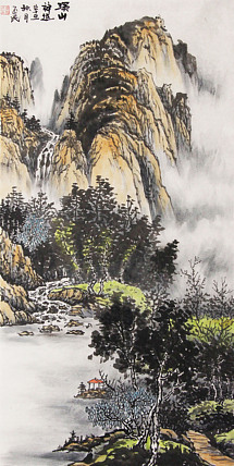 职业画家 教师 李丕民 中国画作品