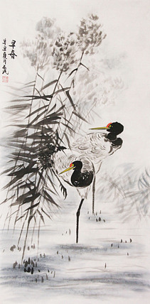 职业画家 教师 李丕民 中国画作品
